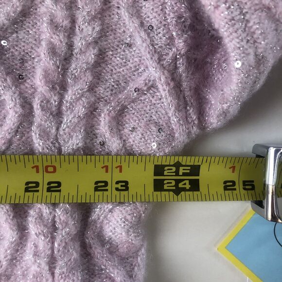 CeCe Women’s Pink Shimmer Sweater Size XL NWT - Picture 6 of 13